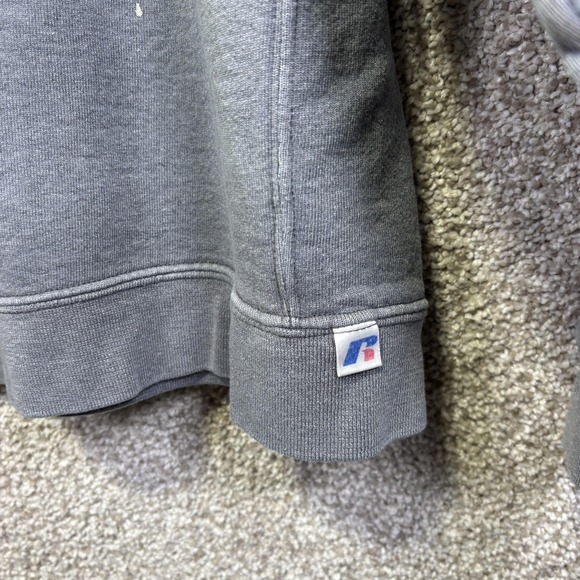 Vintage 90s Russell Athletic Sweatshirt Mens L Gray Fleece Crewneck Pullover - Picture 2 of 9